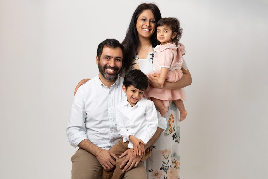 Family of four photograph