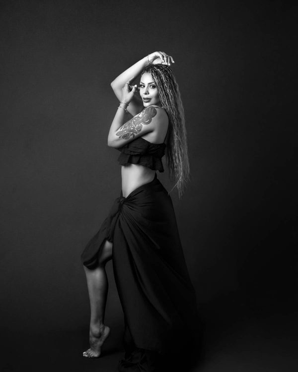 Womens empowerment portrait in black and white